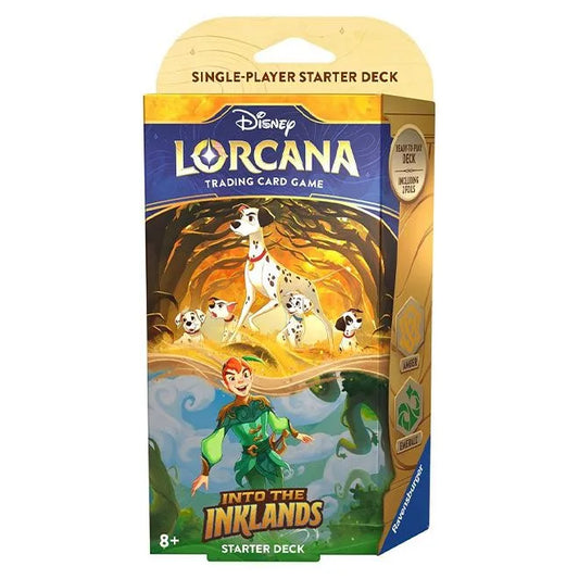 Disney Lorcana: Into the Inklands Starter Deck - Pongo & Peter Pan (Amber & Emerald)