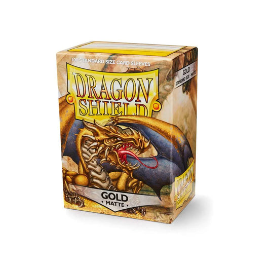 Dragon Shield Matte - Gold (100 Standard Sleeves)