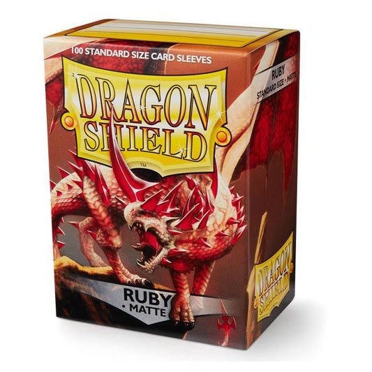Dragon Shield Matte - Ruby (100 Standard Sleeves)