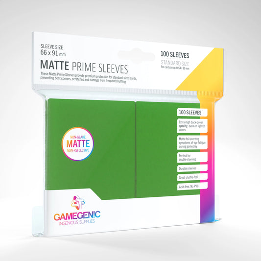 Gamegenic Matte Prime Sleeves - Green (100)