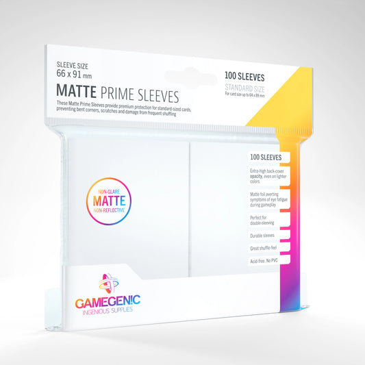 Gamegenic Matte Prime Sleeves - White (100)