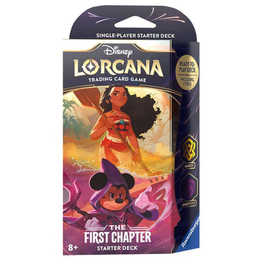 Disney Lorcana: The First Chapter Starter Deck - Moana and Mickey (Amber & Amethyst)