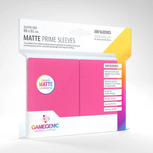Gamegenic Matte Prime Sleeves - Pink (100)