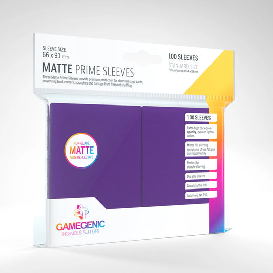 Gamegenic Matte Prime Sleeves - Purple (100)