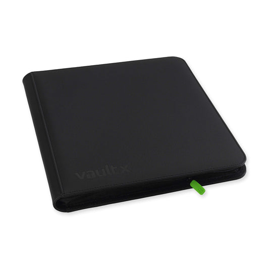 Vault X 12-Pocket Exo-Tech Zip Binder - Signature Black
