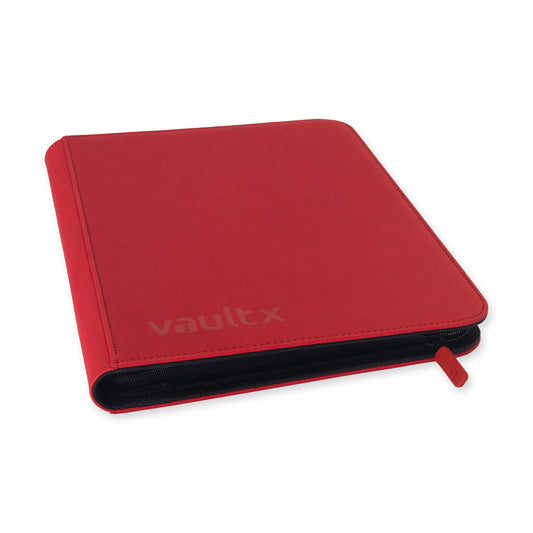 Vault X 9-Pocket Exo-Tech Zip Binder - Fire Red