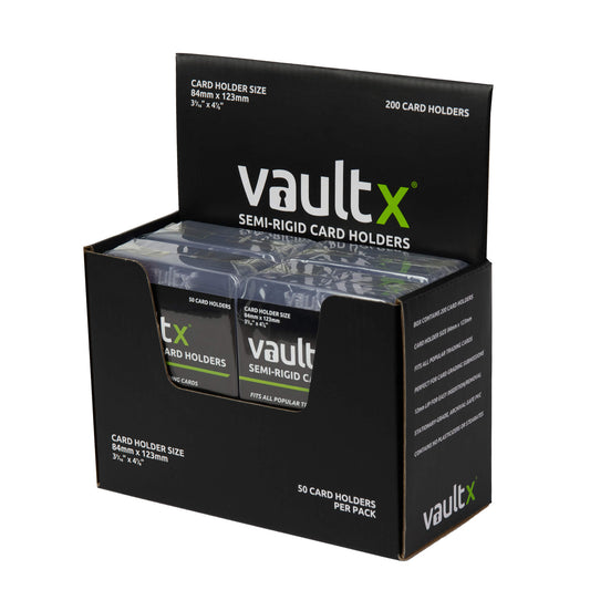 Vault X Semi-Rigid Card Holders - 200 Pack