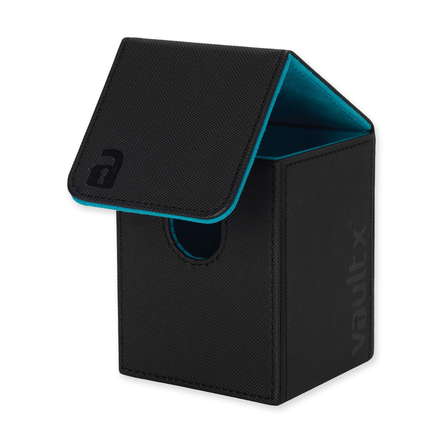 Vault X Exo-Tech Toploading Deck Box 80+- Black (Electric Blue Interior)