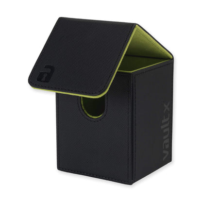 Vault X Exo-Tech Toploading Deck Box 80+- Black (Electric Green Interior)