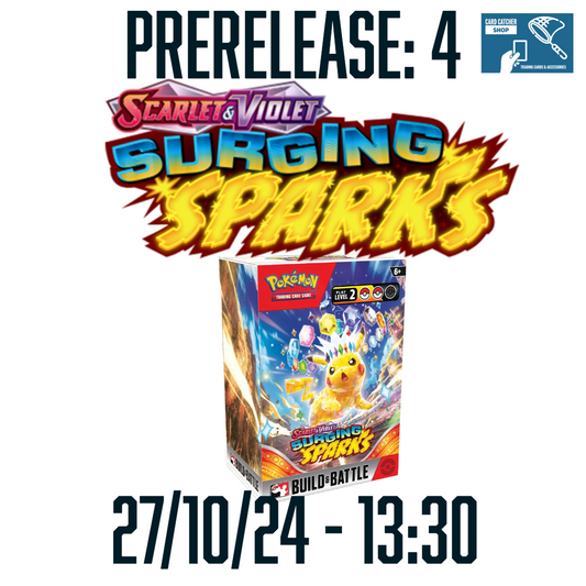 Pokemon TCG Playing Club: Surging Sparks Pre-release Four 27/10/24 - 13:30pm Start