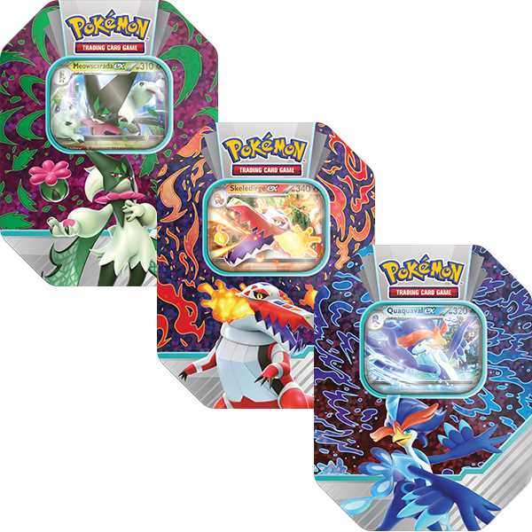 Pokemon TCG: Paldea Partners Tins - Meowscarasda/Skeledirge/Quaquaval