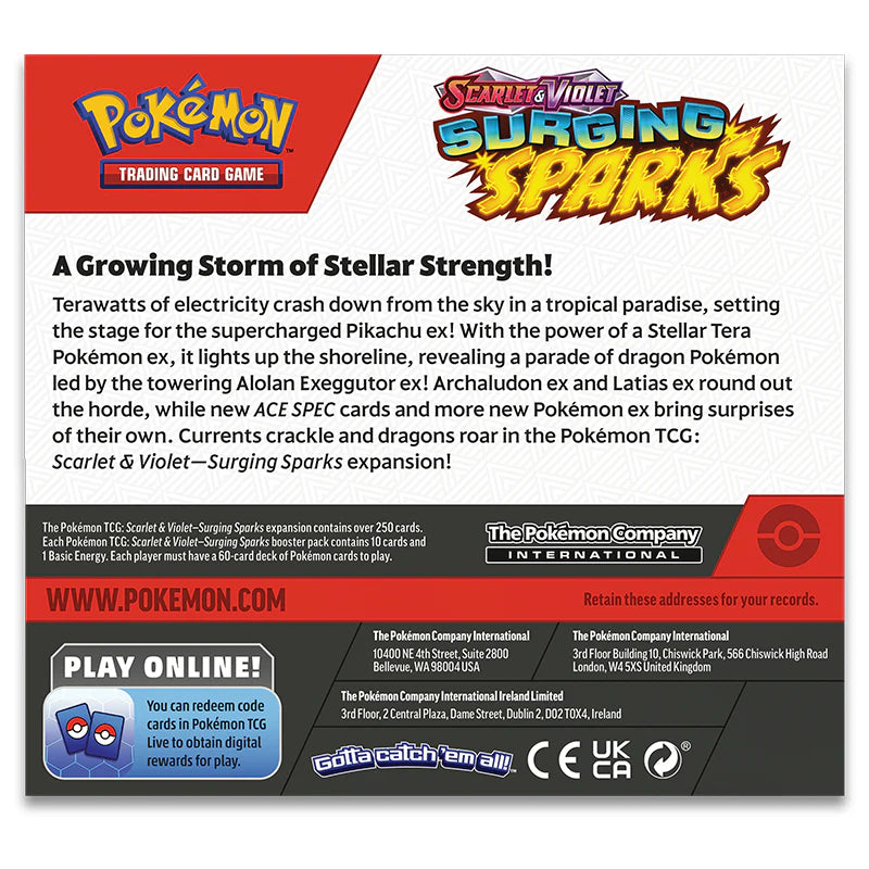 Pokemon TCG: Scarlet & Violet SV8 Surging Sparks Booster Box