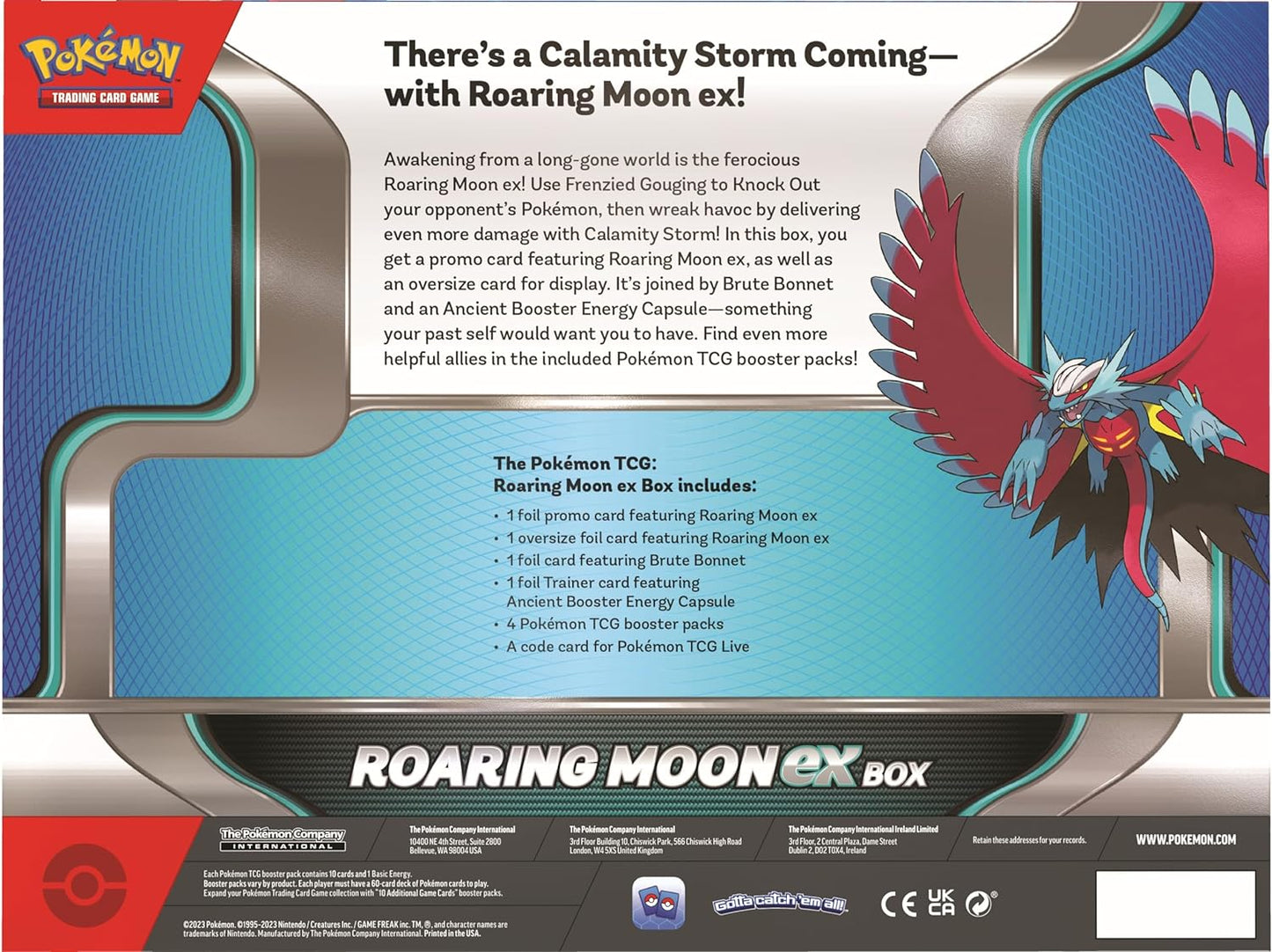 Pokemon TCG: Roaring Moon ex Box