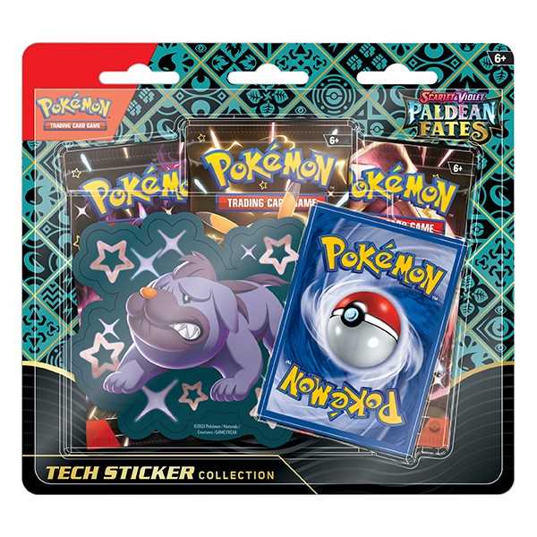 Pokemon TCG: Scarlet & Violet SV4.5 Paldean Fates - Tech Sticker Collection - Maschiff