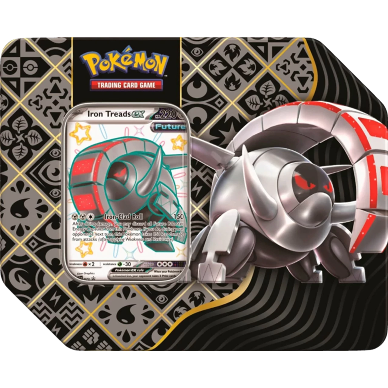 Pokemon TCG: Scarlet & Violet SV4.5 Paldean Fates - 5 booster tin - Iron Treads