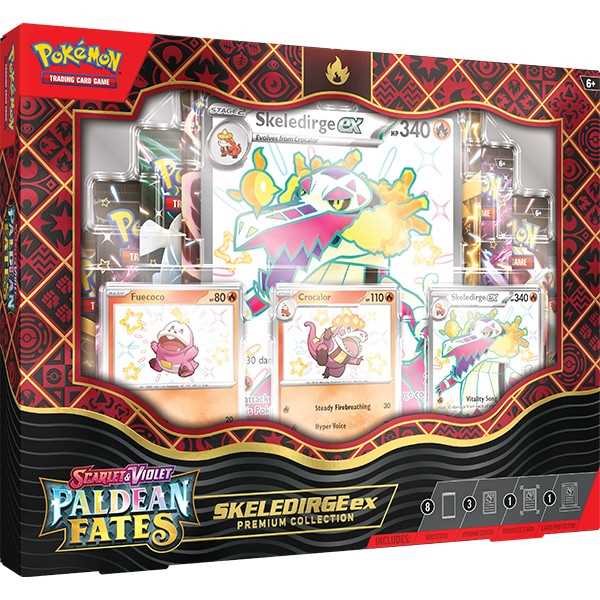 Pokemon TCG: Scarlet & Violet SV4.5 Paldean Fates - Premium Collection - Skeledirge