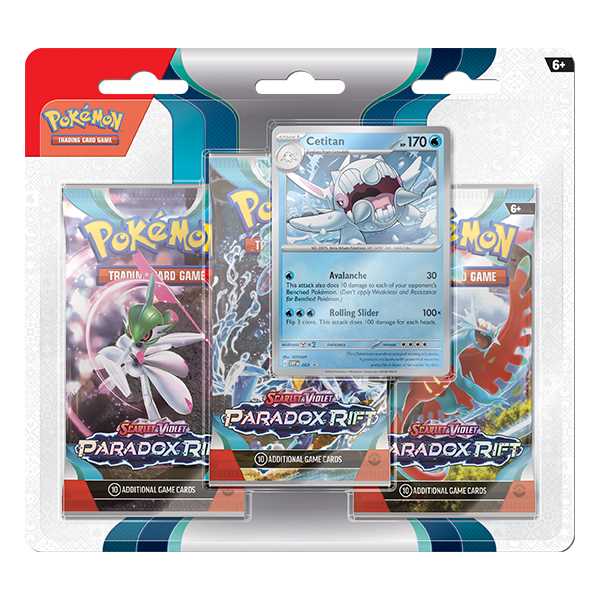 Pokemon TCG: Scarlet & Violet SV4 Paradox Rift Triple Blister