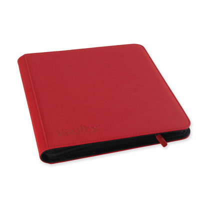 Vault X 12-Pocket Exo-Tech Zip Binder - Fire Red