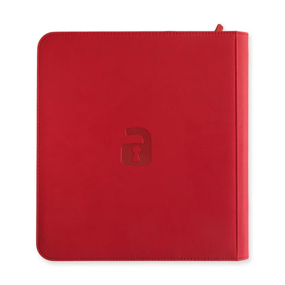 Vault X 12-Pocket Exo-Tech Zip Binder - Fire Red