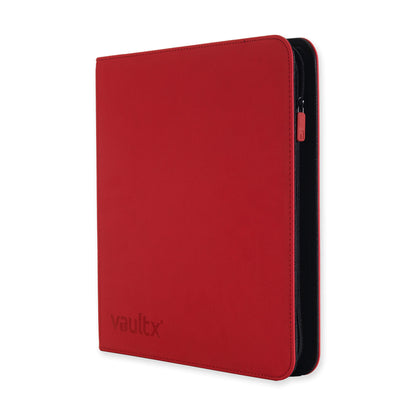 Vault X 12-Pocket Exo-Tech Zip Binder - Fire Red