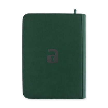 Vault X 9-Pocket Exo-Tech Zip Binder - Forest Green