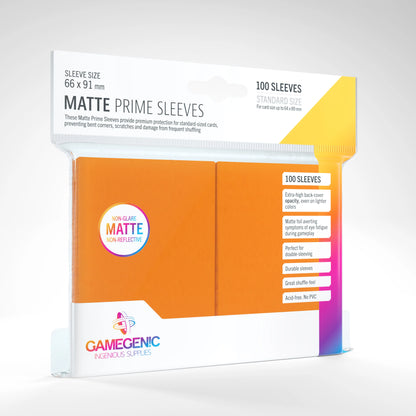 Gamegenic Matte Prime Sleeves - Orange (100)