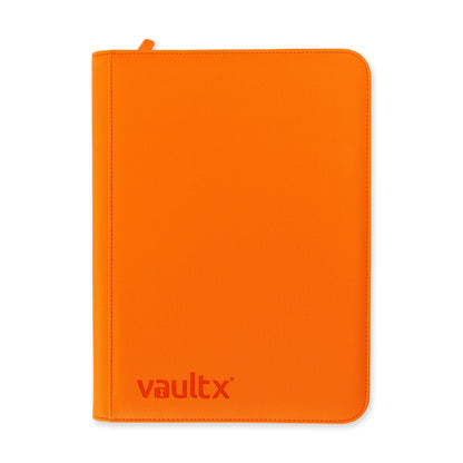 Vault X 9-Pocket Exo-Tech Zip Binder - Just Orange