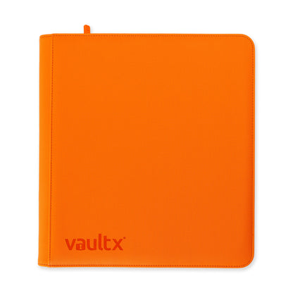 Vault X 12-Pocket Exo-Tech Zip Binder - Just Orange