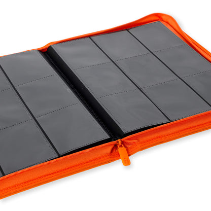 Vault X 9-Pocket Exo-Tech Zip Binder - Just Orange