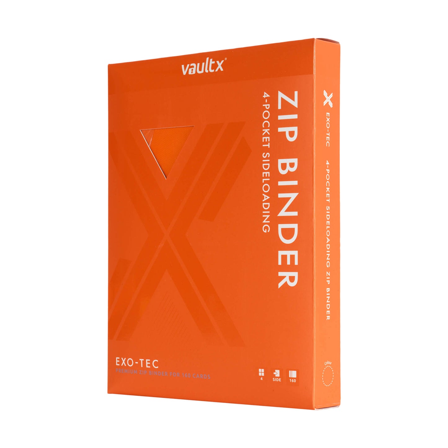 Vault X 4-Pocket Exo-Tech Zip Binder - Just Orange