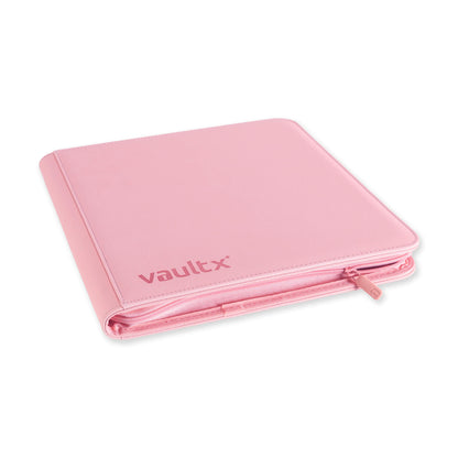 Vault X 12-Pocket Exo-Tech Zip Binder - Just Pink