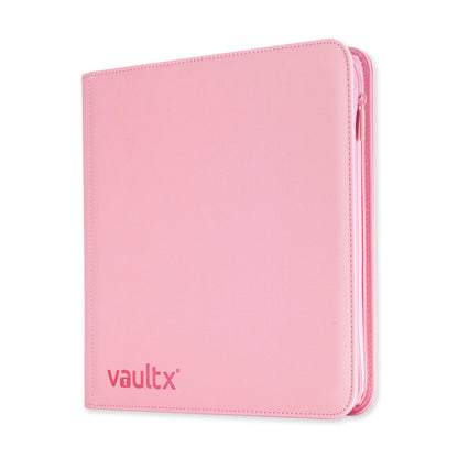 Vault X 12-Pocket Exo-Tech Zip Binder - Just Pink