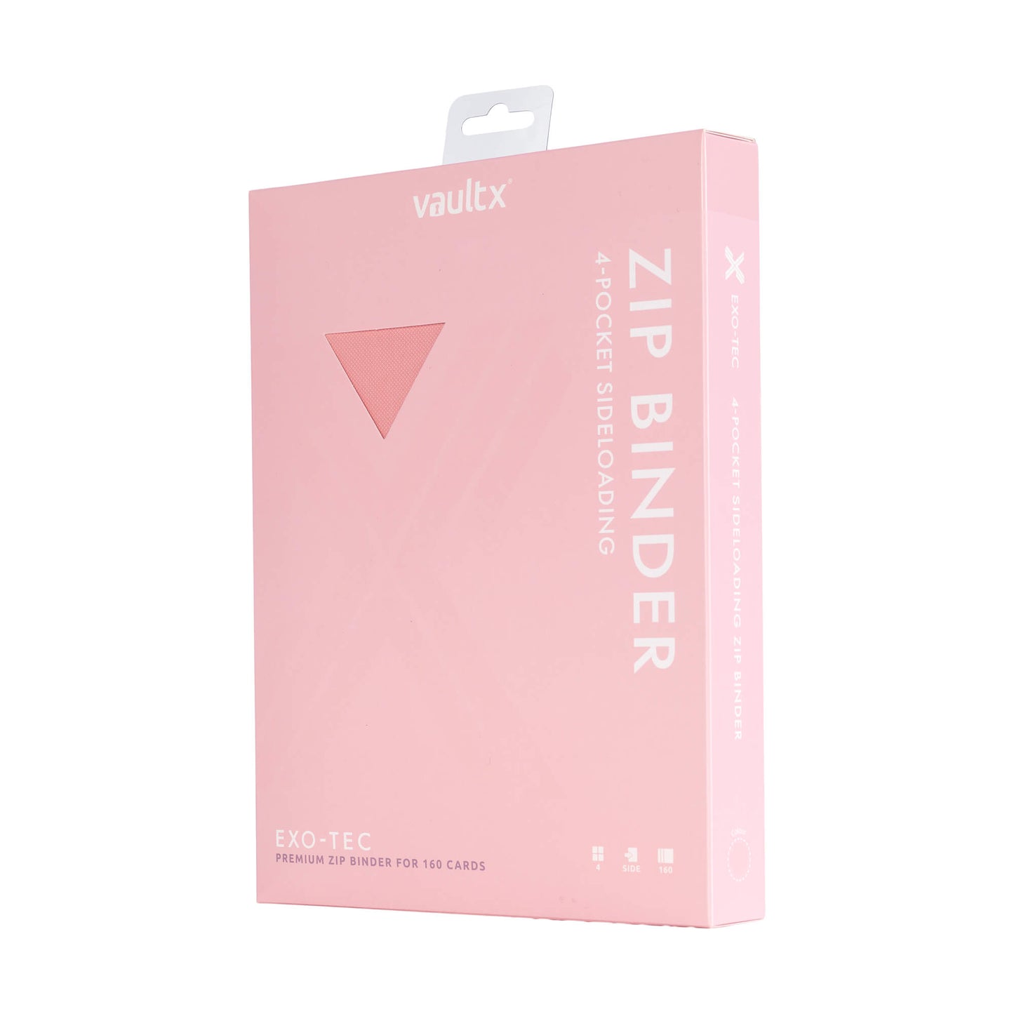 Vault X 4-Pocket Exo-Tech Zip Binder - Just Pink