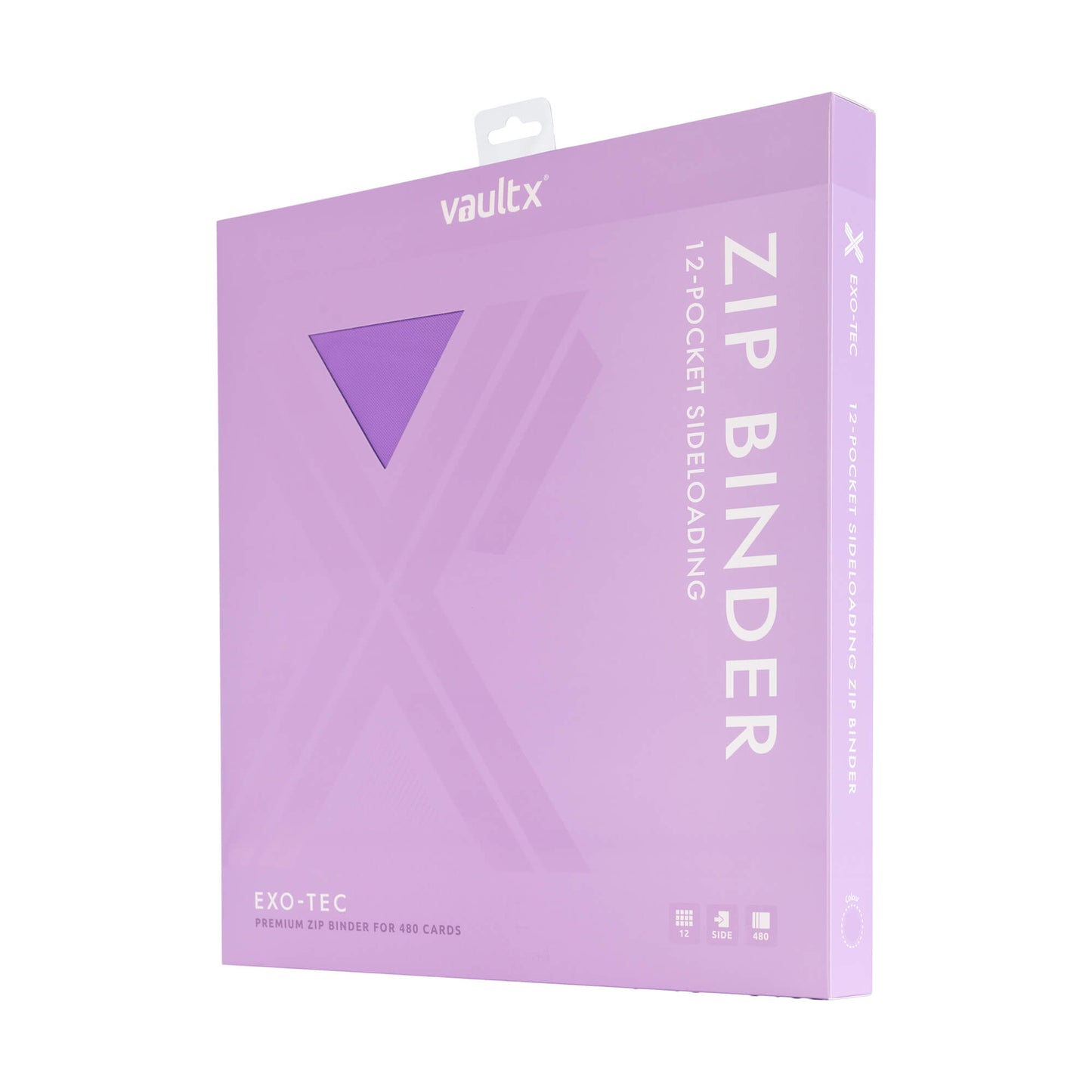 Vault X 12-Pocket Exo-Tech Zip Binder - Just Purple