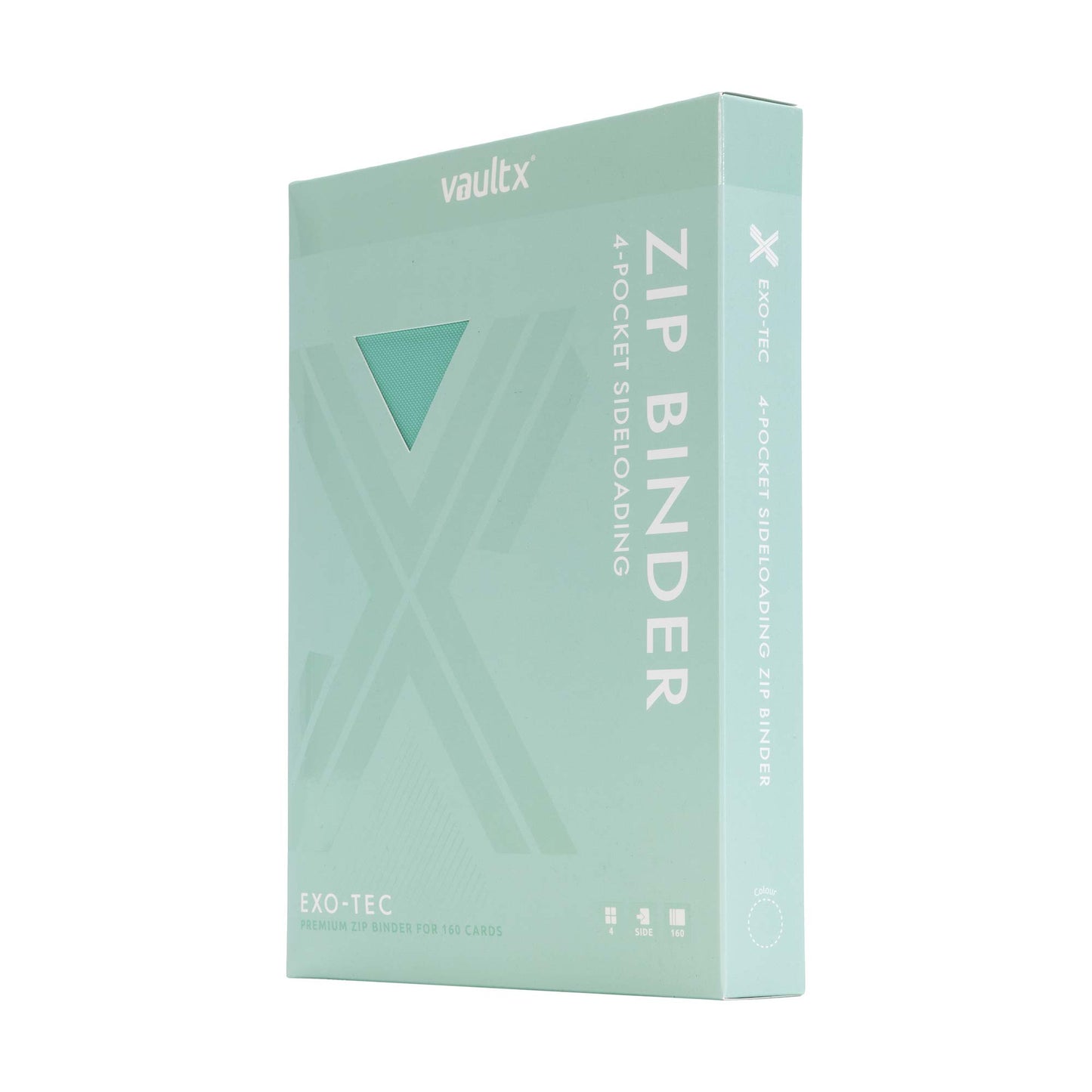 Vault X 4-Pocket Exo-Tech Zip Binder - Mint Green