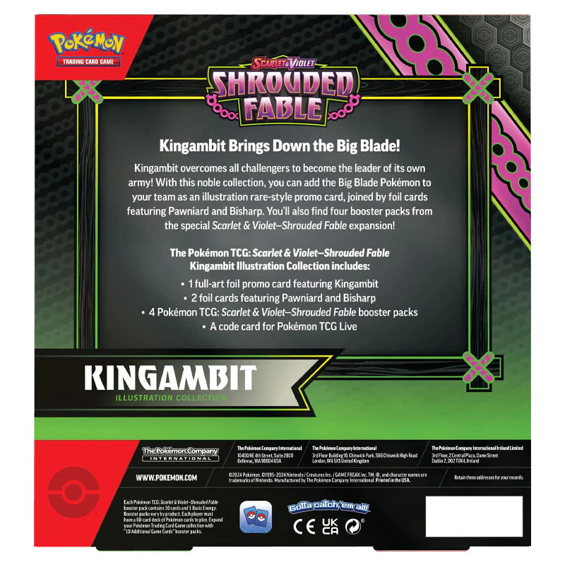 Pokemon TCG: Scarlet & Violet SV6.5 Shrouded Fable - Kingambit Illustration Collection