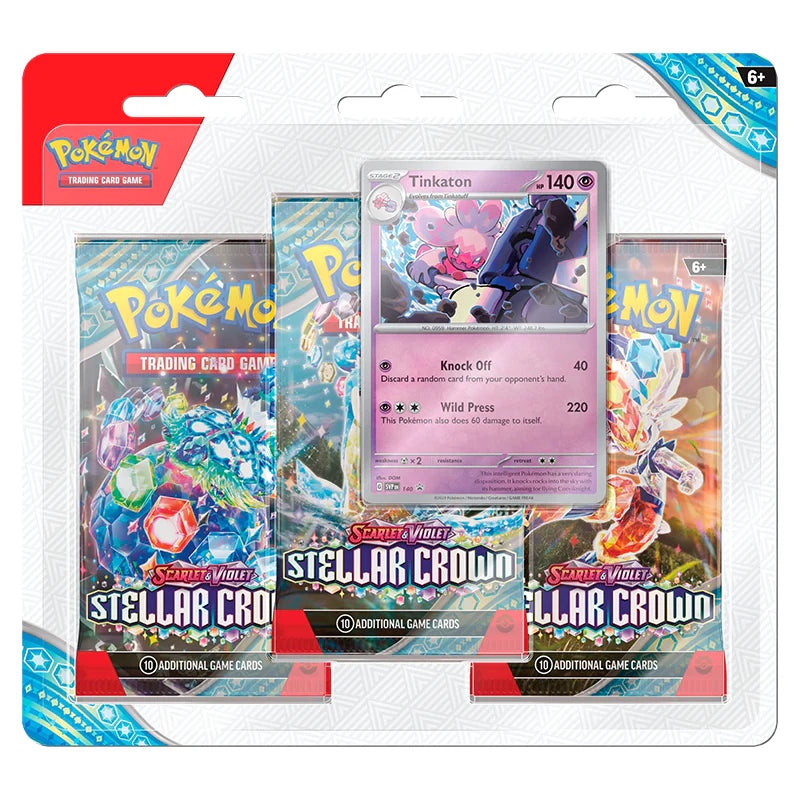 Pokemon TCG: Scarlet & Violet SV7 Stellar Crown Triple Blister