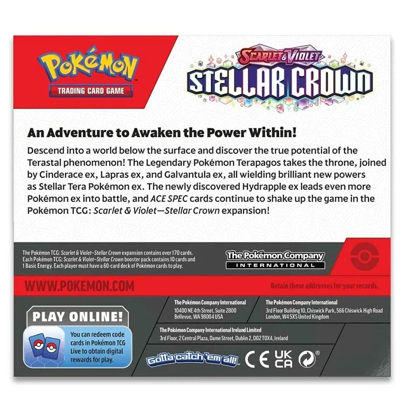 Pokemon TCG: Scarlet & Violet SV7 Stellar Crown Booster Box