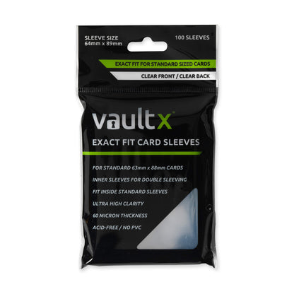 Vault X Exact Fit Card Sleeves - 100 Pack