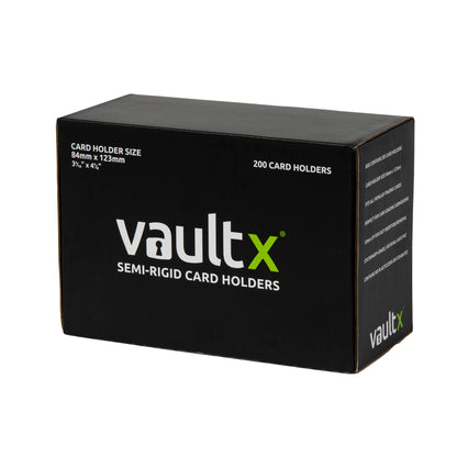 Vault X Semi-Rigid Card Holders - 200 Pack