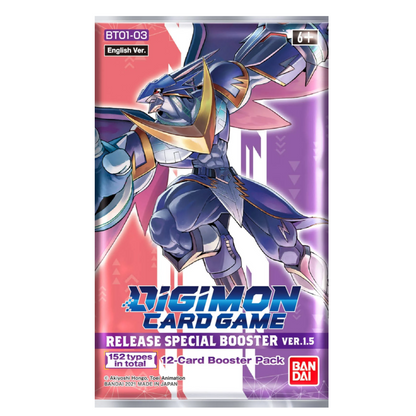 Digimon Card Game: Release Special Booster Ver.1.5 BT01-03 Booster Box