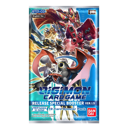 Digimon Card Game: Release Special Booster Ver.1.5 BT01-03 Booster Pack