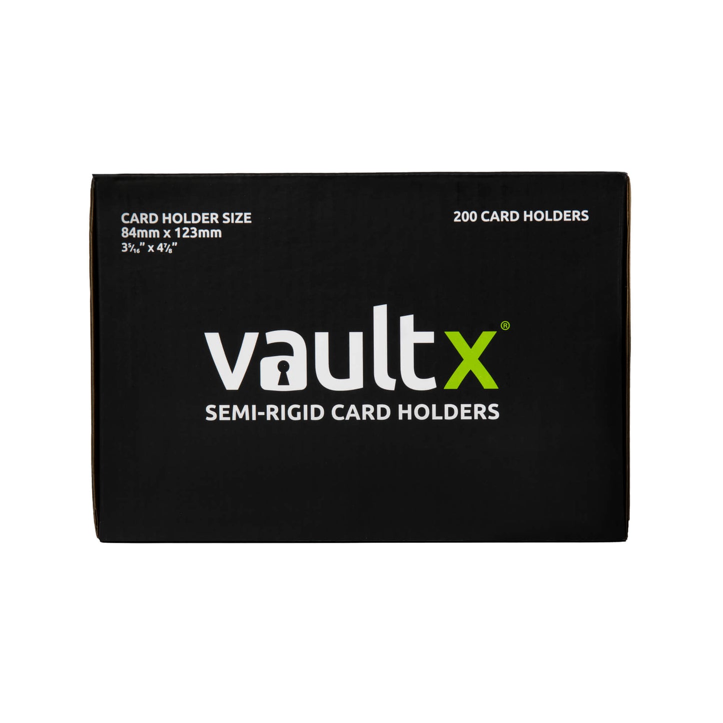 Vault X Semi-Rigid Card Holders - 200 Pack