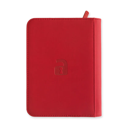 Vault X 4-Pocket Exo-Tech Zip Binder - Fire Red