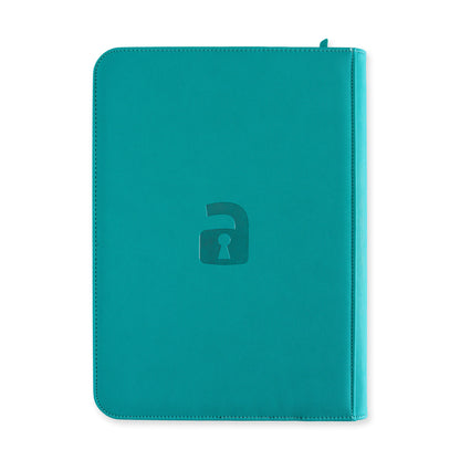 Vault X 9-Pocket Exo-Tech Zip Binder - Ocean Blue