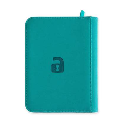 Vault X 4-Pocket Exo-Tech Zip Binder - Ocean Blue