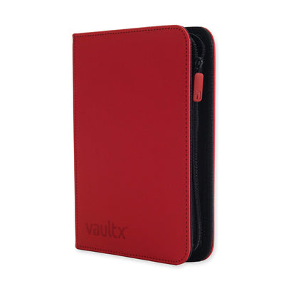 Vault X 4-Pocket Exo-Tech Zip Binder - Fire Red