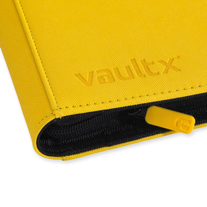 Vault X 9-Pocket Exo-Tech Zip Binder - Sunrise Yellow