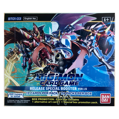 Digimon Card Game: Release Special Booster Ver.1.5 BT01-03 Booster Box