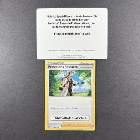 Professor's Research (Willow) SWSH178 Sealed Code Card